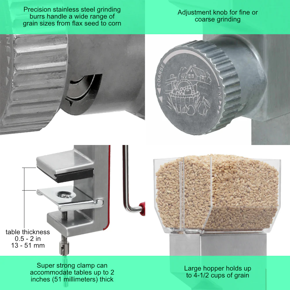 Deluxe Grain Mill - Multigrain Flour Mill - Image 3